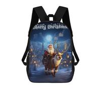 sinyumoney Merry Christmas Ho Ho Ho Mochila Infantil, Mochila Escolar Infantil, Mochilas Escolares Impresas En 3D Para Niños Y Estudiantes Adolescentes 17inch