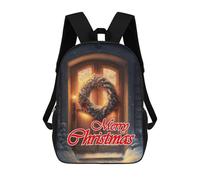 sinyumoney Merry Christmas Mochilas Impresas En 3D 17inch Mochila Escolar Infantil Para Exteriores, Mochila Informal De Día, Bolsas De Viaje Informales Para Estudiantes De Secundaria