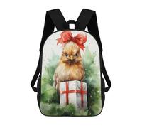 sinyumoney Merry Tiny Chicken Xmas Mochila Escolar Mochilas Escolares Para Niñas Y Niños Mochila Con Bolsillo Mochila Escolar De Moda Para Niños 17inch