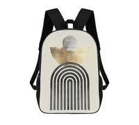 sinyumoney Metal And Gold Art 7 Mochila Escolar Grande Resistente Al Agua Para Portátil Para Niñas, Niños Y Adolescentes 17inch