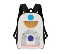 sinyumoney Metal And Gold Art 8 Mochila Escolar De Moda, Mochila De Papelería Impermeable, Mochilas Informales Para Adolescentes, Niños, Mujeres Y Hombres 17inch