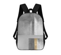 sinyumoney Metal And Gold Art A Mochila, Mochila Escolar Impresa En 3D, Bolsa Para El Almuerzo Escolar, Mochila De Viaje, Mochila Para Amigos, Mochila Escolar Para Niñas Y Niños 17inch