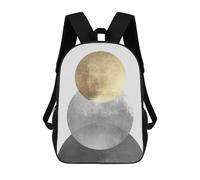 sinyumoney Metal And Gold Art E Mochila Escolar, Mochila De Negocios, Mochila Impermeable Para Adolescentes, Niños, Mujeres Y Hombres 17inch
