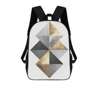 sinyumoney Metallic And Gold Art 01 Mochila Escolar Para Institutos Y Escuelas Secundarias. Mochila Informal Para Adolescentes, Chicas, Chicos, Mujeres Y Hombres. 17inch