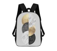 sinyumoney Metallic And Gold Art 02 Mochila Escolar Para Niñas Y Niños, Mochilas De Gran Capacidad, Mochilas Ligeras Para Niños Y Estudiantes 17inch