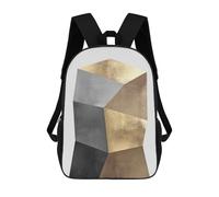 sinyumoney Metallic And Gold Art 08 Mochila Escolar Infantil De Moda Informal Mochilas Infantiles Impresas En 3D Mochila Grande Para Niño 17inch