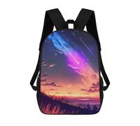sinyumoney Meteor Showers Twilight Mochila Escolar Para Niños, Mochila Escolar De Gran Capacidad Para Niños, Mochila Escolar 3D, Regalos Para Niños 17inch