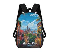 sinyumoney Mexico City Skyline Mochilas Infantiles Mochila Escolar Mochila Impresa En 3D Para Niños Mochilas De Viaje Bolsas Para Libros Mochila Escolar Para Niños 17inch