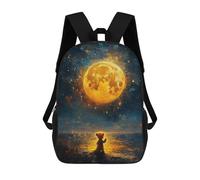 sinyumoney Midnight Teddy Bear Mochilas De Moda Impresas En 3D 17inch Mochila Escolar Informal Para Niños De Primaria Y Secundaria