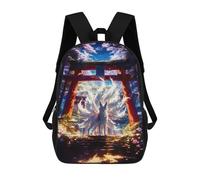 sinyumoney Mighty Kitsune Gateway Mochilas Infantiles Escolares Impresas En 3D, Mochilas Para Niños, Mochilas De Viaje Para Niños Y Niñas, Mochilas Escolares Para Niños 17inch