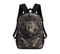 sinyumoney Mighty Tiger Art Deco Mochila Escolar Infantil De 17 Pulgadas Con Estampado 3D, Mochila Moderna Para Niños, Mochilas De Viaje, Bolsas Para Libros, Mochila Escolar Infantil