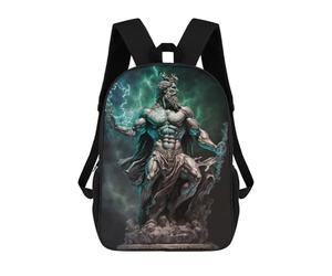 sinyumoney Mighty Zeus Mochila Escolar Infantil Impresa En 3D Para Niños, Mochila De Viaje De Alta Capacidad, Mochilas Para Libros De 17 Pulgadas Para Niños