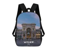 sinyumoney MILAN Mochila Escolar Infantil Impresa En 3D 17inch Mochilas Escolares Para Niños, Estilo Casual Y Moderno, Mochilas De Viaje De Alta Capacidad