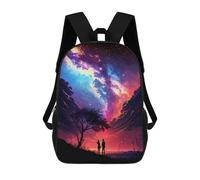 sinyumoney Milky Way Couple Mochila Escolar Resistente Al Agua, Mochila De Viaje, Bolsa Para Computadora Para Campus, Viajes Al Aire Libre, Deportes 17inch