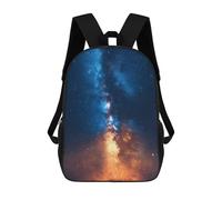 sinyumoney Milky Way Galaxy Night Sky Mochila Escolar Resistente Al Agua, Mochila Escolar De Negocios Para Niños/niñas/adolescentes 17inch