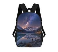 sinyumoney Milky Way Reflections in Lake Mochila Escolar Grande Para Niños Para El Campus, Actividades Al Aire Libre, Viajes Y Deportes 17inch