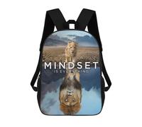 sinyumoney Mindset Makes The Difference Mochilas Infantiles Impresas En 3D, Mochilas De Moda Informales, Mochilas De Viaje Bonitas, Mochilas Informales Para Exteriores Para Niños Y Niñas 17inch