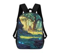Sinyumoney Minimalist Cactus Mochila Escolar Ligero, Mochila De Día, Bolsa De Libros Para Niñas Y Adolescentes, Ethereal Thicket, 17"