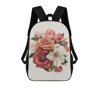 sinyumoney Minimalist Flower Mochila Escolar Para Niños, Mochila Escolar De Gran Capacidad Para Niños, Mochila Escolar 3D, Regalos Para Niños 17inch