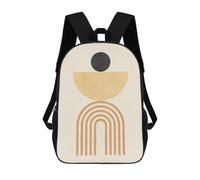 sinyumoney Minimalist Geometry I Mochila Escolar Infantil Impresa En 3D Para Niños, Mochilas De Viaje, Bolsas Para Libros Para Niños Estudiantes De Primaria 17inch