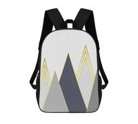 sinyumoney Minimalist Landscape V Mochilas De Moda Impresas En 3D 17inch Mochila Escolar Informal Para Niños De Primaria Y Secundaria