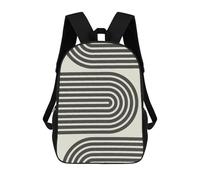sinyumoney Minimalist Lines 06 Mochila Escolar Infantil Impresa En 3D, Mochila Informal De Moda Para Niños, Mochila De Viaje De Alta Capacidad Para Libros Para Niños 17inch