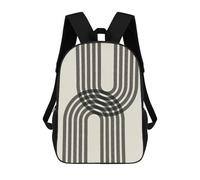 sinyumoney Minimalist Lines 11 Mochilas Impresas En 3D 17inch Mochila Escolar Infantil Para Exteriores, Mochila Informal De Día, Bolsas De Viaje Informales Para Estudiantes De Secundaria