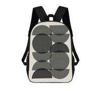 sinyumoney Minimalist Lines 12 Mochila Escolar Infantil Impresa En 3D, Mochila Informal De Moda Para Niños, Mochila De Viaje De Alta Capacidad Para Libros Para Niños 17inch