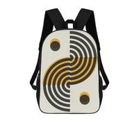 sinyumoney Minimalist Lines 14 Mochila Infantil De Moda Divertida Mochila Escolar Para Niños Y Adolescentes Con Impresión 3D Para Niños 17inch