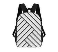 sinyumoney Minimalist Lines 33 Mochila Escolar Para Niñas Y Niños, Mochilas De Gran Capacidad, Mochilas Ligeras Para Niños Y Estudiantes 17inch
