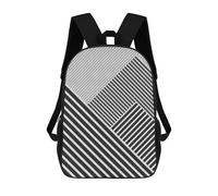 sinyumoney Minimalist Lines 5 Mochila Escolar Para Niñas 17inch Mochila Informal Ligera Para Niños Y Niñas, Ideal Para Estudiantes De Secundaria