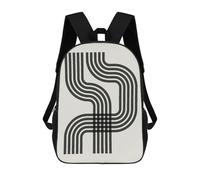 sinyumoney Minimalist Lines 53 Mochila Infantil, Mochila Escolar Infantil, Mochilas Escolares Impresas En 3D Para Niños Y Estudiantes Adolescentes 17inch