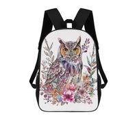 sinyumoney Minimalist Owl Paint Mochila Escolar/de Trabajo/para Portátil Para Hombres, Mujeres Y Adolescentes 17inch