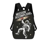 sinyumoney Mission Accomplished Astronaut Football in Space Mochilas Escolares Para La Escuela Secundaria, Preparatoria, Universidad Y Viajes Para Niñas Y Adolescentes 17inch
