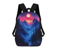 sinyumoney Misty Forest Sunset Mochila Escolar Infantil Impresa En 3D Para Niños, Mochilas De Viaje, Bolsas Para Libros, Mochila Escolar Infantil 17inch
