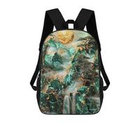 sinyumoney Misty Mountain Sunrise Mochilas Para Niños Y Estudiantes, Mochilas Escolares Impresas En 3D, Mochilas Para Estudiantes De Primaria Y Secundaria Para Niños Y Niñas 17inch