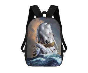 sinyumoney Moby Dick Mochila Escolar Impresa En 3D Para Niños Mochilas De Viaje De Alta Capacidad Bolsas Para Libros Mochila Escolar Para Niños Mochila 17inch