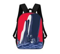 sinyumoney Moby Dick Mochila Escolar, Mochila Infantil Para Niños Y Adolescentes, Regalos, Mochilas De Día Con Impresión 3D, Mochila Escolar, Mochila Para Libros 17inch