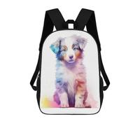 sinyumoney Mochila 17inch Impresa En 3D Baby Australian Shepherd Mochilas Escolares Ligeras De Viaje Para Niños Y Niñas, Ideales Para Estudiantes De Secundaria.