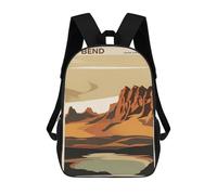 sinyumoney Mochila 17inch Impresa En 3D Big Bend National Park Mochilas Escolares Ligeras De Viaje Para Niños Y Niñas, Ideales Para Estudiantes De Secundaria.