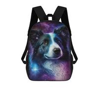 sinyumoney Mochila 17inch Impresa En 3D Cosmic Canine Canvas Print-4 Mochilas Escolares Ligeras De Viaje Para Niños Y Niñas, Ideales Para Estudiantes De Secundaria.