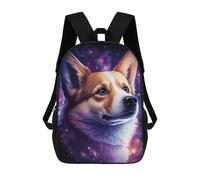 sinyumoney Mochila 17inch Impresa En 3D Cosmic Corgi Portrait-20 Mochilas Escolares Ligeras De Viaje Para Niños Y Niñas, Ideales Para Estudiantes De Secundaria.