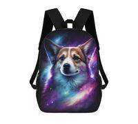 sinyumoney Mochila 17inch Impresa En 3D Cosmic Corgi Portrait-5 Mochilas Escolares Ligeras De Viaje Para Niños Y Niñas, Ideales Para Estudiantes De Secundaria.
