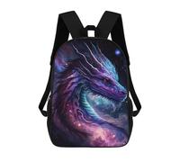 sinyumoney Mochila 17inch Impresa En 3D Cosmic Dragon Artwork-2 Mochilas Escolares Ligeras De Viaje Para Niños Y Niñas, Ideales Para Estudiantes De Secundaria.