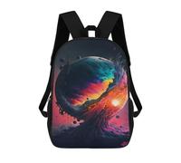 sinyumoney Mochila 17inch Impresa En 3D Cosmic Energy Flow Mochilas Escolares Ligeras De Viaje Para Niños Y Niñas, Ideales Para Estudiantes De Secundaria.