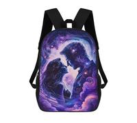 sinyumoney Mochila 17inch Impresa En 3D Cosmic Love Romance Art Print-1 Mochilas Escolares Ligeras De Viaje Para Niños Y Niñas, Ideales Para Estudiantes De Secundaria.