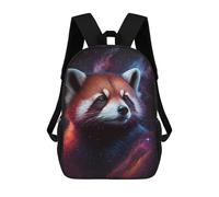 sinyumoney Mochila 17inch Impresa En 3D Cosmic Red Panda Portrait-2 Mochilas Escolares Ligeras De Viaje Para Niños Y Niñas, Ideales Para Estudiantes De Secundaria.