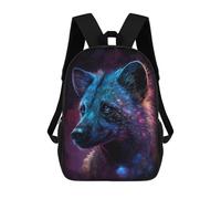 sinyumoney Mochila 17inch Impresa En 3D Cosmic Wolf Portrait Artwork-3 Mochilas Escolares Ligeras De Viaje Para Niños Y Niñas, Ideales Para Estudiantes De Secundaria.