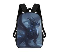 sinyumoney Mochila 17inch Impresa En 3D Dark Fantasy Dragon Artwork -4 Mochilas Escolares Ligeras De Viaje Para Niños Y Niñas, Ideales Para Estudiantes De Secundaria.