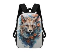 sinyumoney Mochila 17inch Impresa En 3D Fox Spirit Watercolor Art Print Mochilas Escolares Ligeras De Viaje Para Niños Y Niñas, Ideales Para Estudiantes De Secundaria.